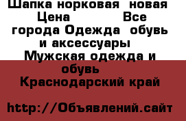 Шапка норковая, новая › Цена ­ 5 000 - Все города Одежда, обувь и аксессуары » Мужская одежда и обувь   . Краснодарский край